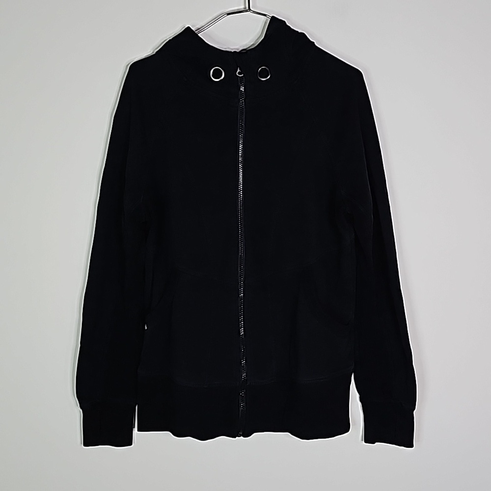 Warehouse One medium black zip up hoodie